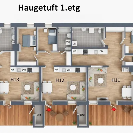 Ξενοδοχείο με διαμερίσματα Haugetuft