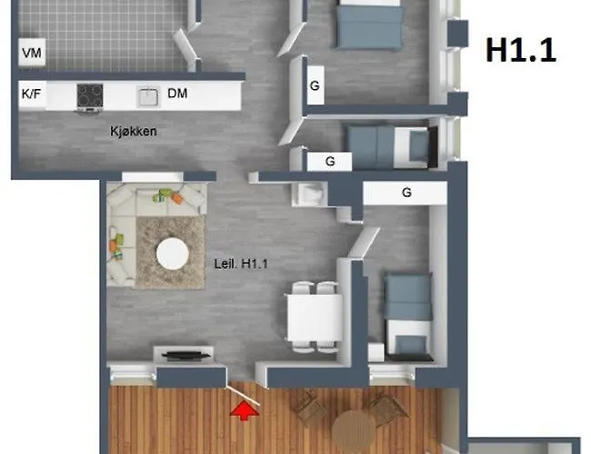 Apart-hotel Haugetuft 4*